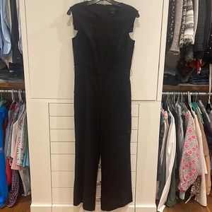 JCrew Black Linen Jumpsuit